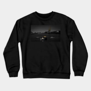 View Of The River Wear At Sunderland Crewneck Sweatshirt